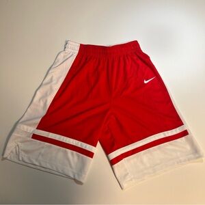 Nike Dri-Fit basketball Red and White athletic Shorts men’s small